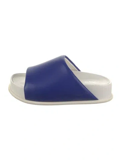 Pre-owned 3.1 Phillip Lim Leather Slides In Blue