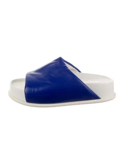 Pre-owned 3.1 Phillip Lim Leather Slides In Blue
