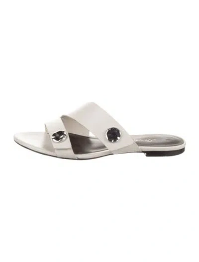 Pre-owned 3.1 Phillip Lim Leather Slides In Neutrals