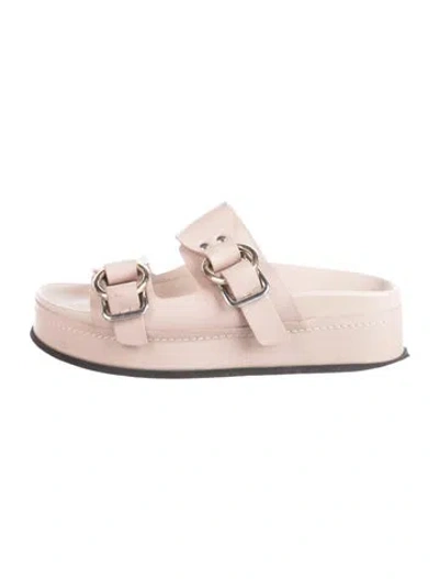 Pre-owned 3.1 Phillip Lim Leather Slides In Pink