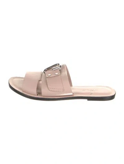 Pre-owned 3.1 Phillip Lim Leather Slides In Pink