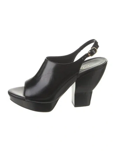 Pre-owned 3.1 Phillip Lim Leather Slingback Pumps W/ Tags In Black
