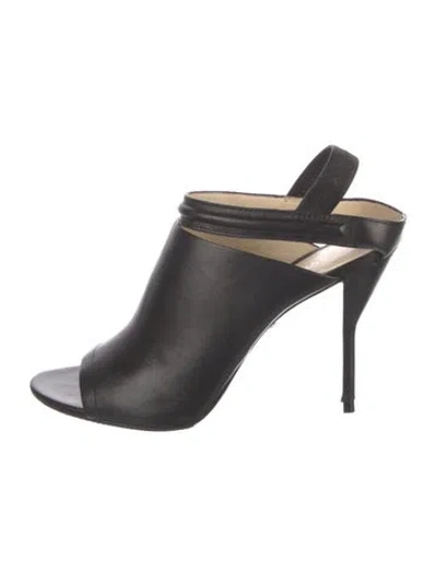 Pre-owned 3.1 Phillip Lim Leather Slingback Sandals In Black