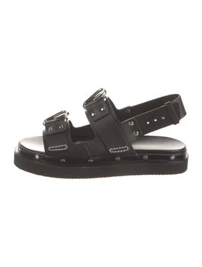 Pre-owned 3.1 Phillip Lim Leather Slingback Sandals In Black