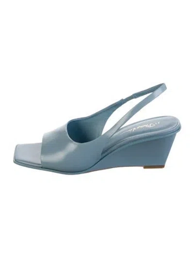 Pre-owned 3.1 Phillip Lim Leather Slingback Sandals In Blue