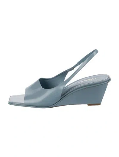 Pre-owned 3.1 Phillip Lim Leather Slingback Sandals In Blue