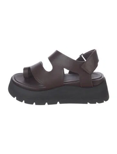 Pre-owned 3.1 Phillip Lim Leather Slingback Sandals In Brown