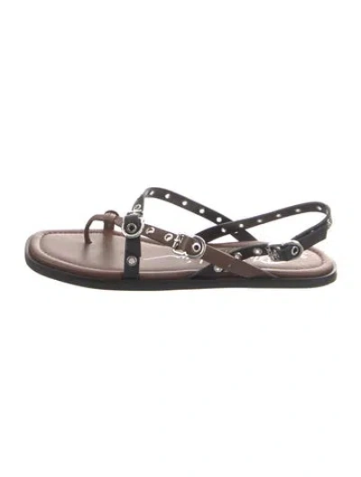 Pre-owned 3.1 Phillip Lim Leather Slingback Sandals In Brown