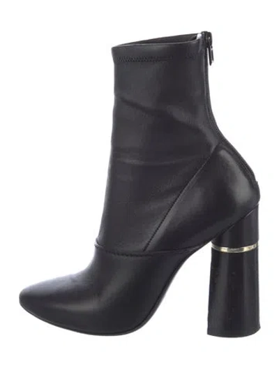 Pre-owned 3.1 Phillip Lim Leather Sock Boots In Black