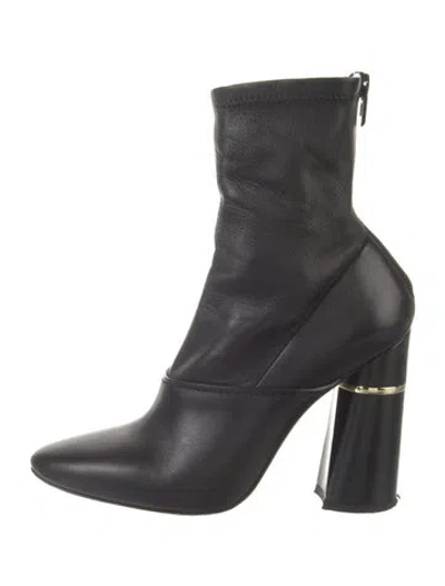 Pre-owned 3.1 Phillip Lim Leather Sock Boots In Black