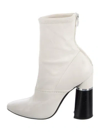Pre-owned 3.1 Phillip Lim Leather Sock Boots In White