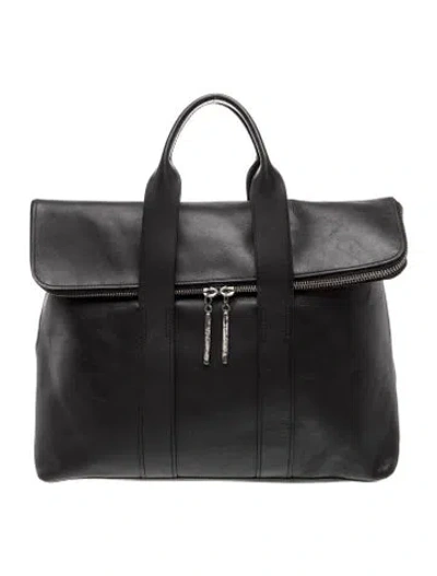Pre-owned 3.1 Phillip Lim Leather Top Handle Bag In Black