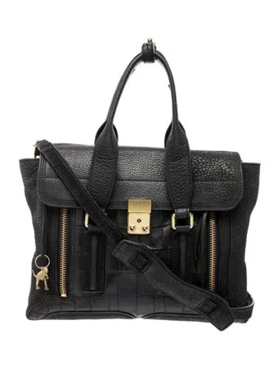 Pre-owned 3.1 Phillip Lim Leather Top Handle Bag In Black