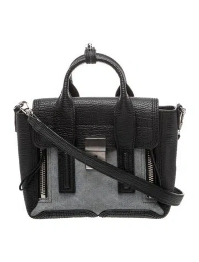 Pre-owned 3.1 Phillip Lim Leather Top Handle Bag In Black
