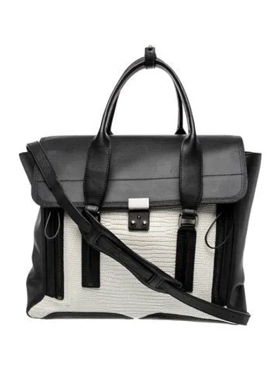 Pre-owned 3.1 Phillip Lim Leather Top Handle Bag In Black