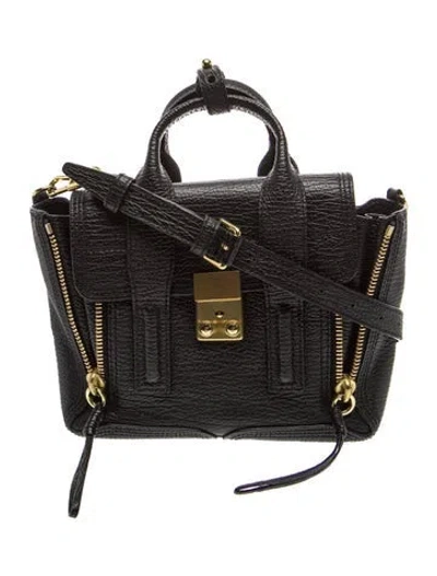 Pre-owned 3.1 Phillip Lim Leather Top Handle Bag In Black