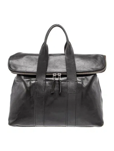 Pre-owned 3.1 Phillip Lim Leather Top Handle Bag In Black