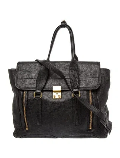 Pre-owned 3.1 Phillip Lim Leather Top Handle Bag In Black