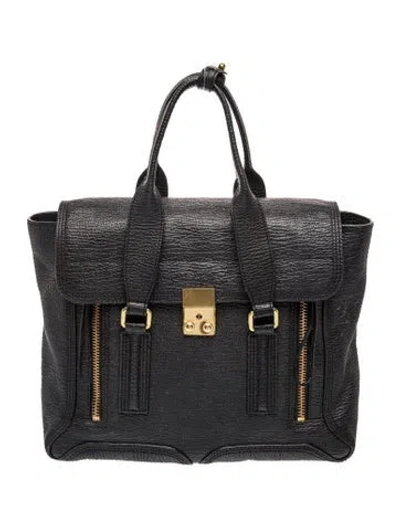 Pre-owned 3.1 Phillip Lim Leather Top Handle Bag In Black