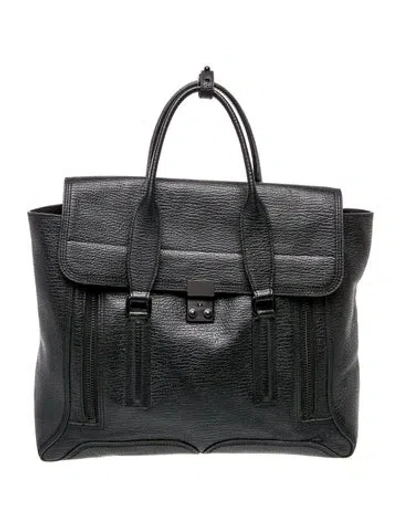 Pre-owned 3.1 Phillip Lim Leather Top Handle Bag In Black