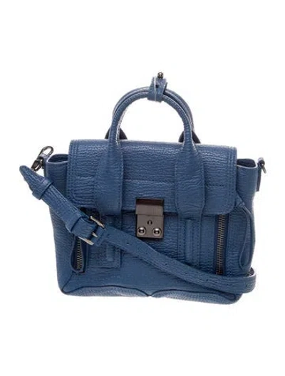 Pre-owned 3.1 Phillip Lim Leather Top Handle Bag In Blue
