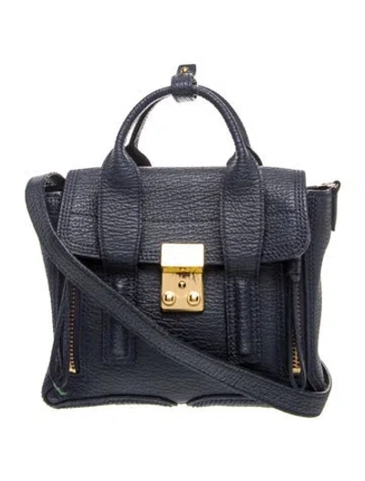 Pre-owned 3.1 Phillip Lim Leather Top Handle Bag In Blue