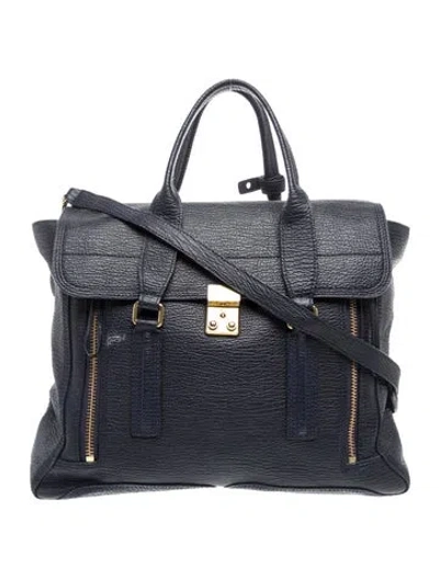 Pre-owned 3.1 Phillip Lim Leather Top Handle Bag In Blue