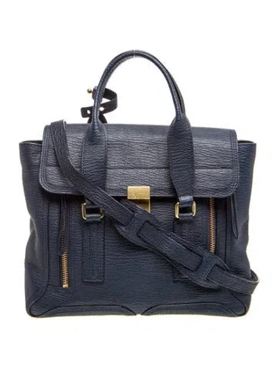 Pre-owned 3.1 Phillip Lim Leather Top Handle Bag In Blue