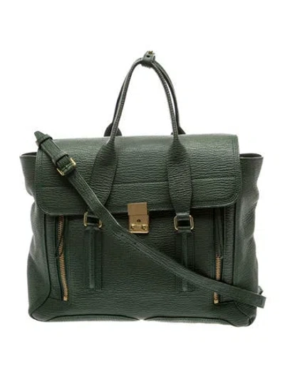 Pre-owned 3.1 Phillip Lim Leather Top Handle Bag In Green