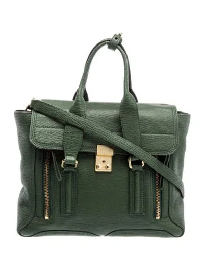Pre-owned 3.1 Phillip Lim Leather Top Handle Bag In Green