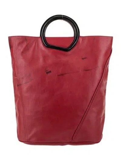 Pre-owned 3.1 Phillip Lim Leather Top Handle Bag In Red