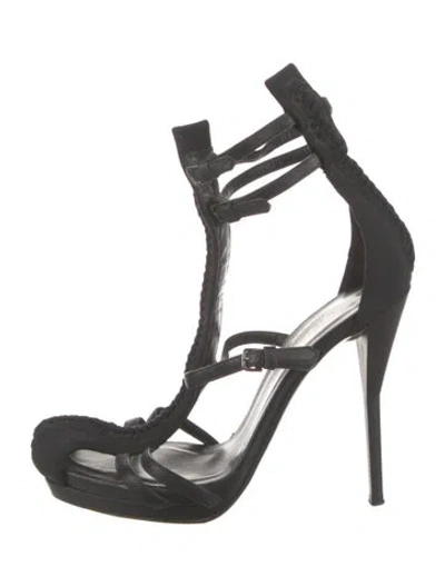 Pre-owned 3.1 Phillip Lim Leather T-strap Pumps In Black