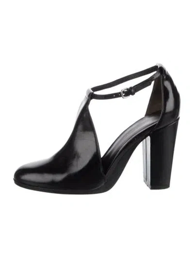Pre-owned 3.1 Phillip Lim Leather T-strap Pumps In Black