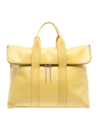 Pre-owned 3.1 Phillip Lim Leather Weekender Bag In Green