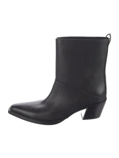 Pre-owned 3.1 Phillip Lim Leather Western Boots In Black