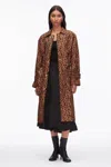 3.1 Phillip Lim Leopard Print Trench Coat In Brown