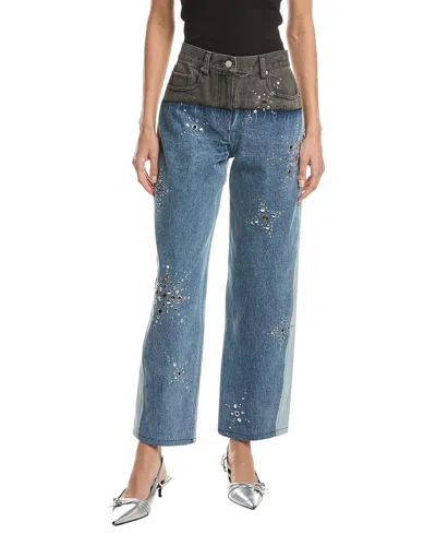 3.1 Phillip Lim Liberty Multi-toned Slouchy Jean In Blue