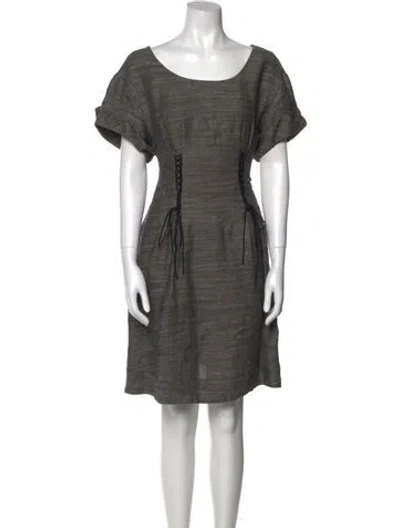 Pre-owned 3.1 Phillip Lim Linen Mini Dress In Gray