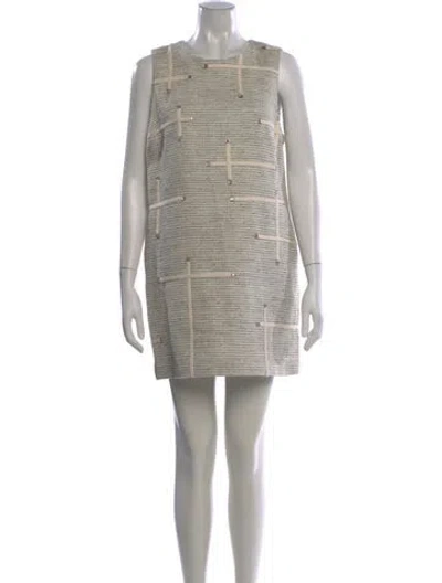 Pre-owned 3.1 Phillip Lim Linen Mini Dress In Neutral