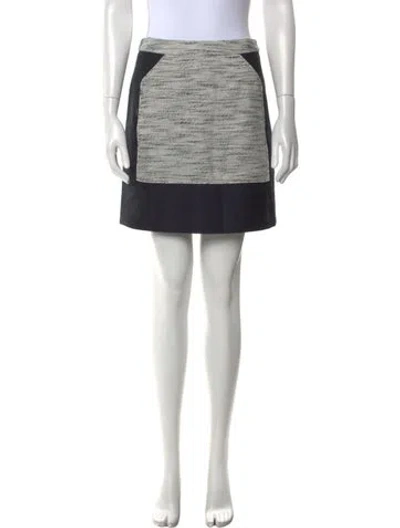 Pre-owned 3.1 Phillip Lim Linen Mini Skirt In Blue