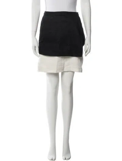 Pre-owned 3.1 Phillip Lim Linen Mini Skirt In Blue