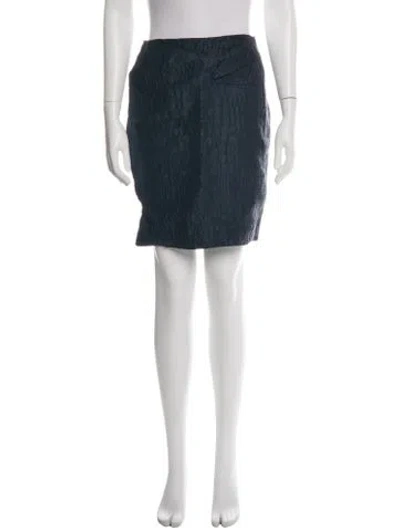 Pre-owned 3.1 Phillip Lim Linen Mini Skirt In Green