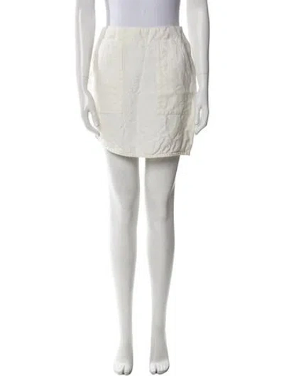 Pre-owned 3.1 Phillip Lim Linen Mini Skirt In Neutral
