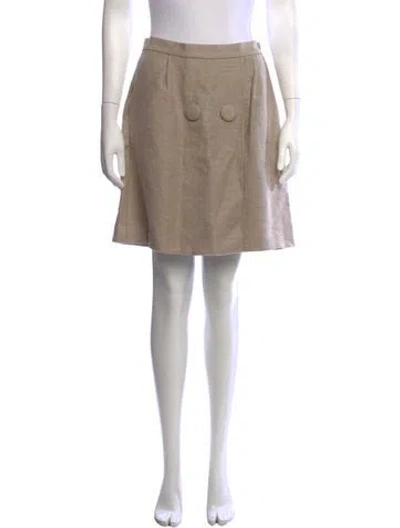 Pre-owned 3.1 Phillip Lim Linen Mini Skirt In Neutrals