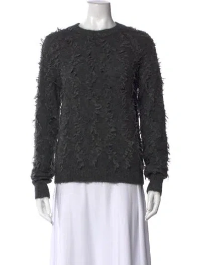 Pre-owned 3.1 Phillip Lim Linen Patterned Sweater In Gray