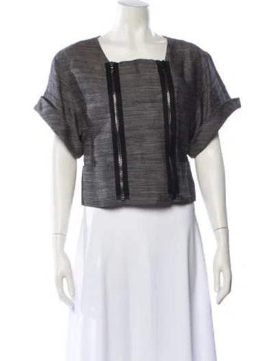 Pre-owned 3.1 Phillip Lim Linen Striped Bolero