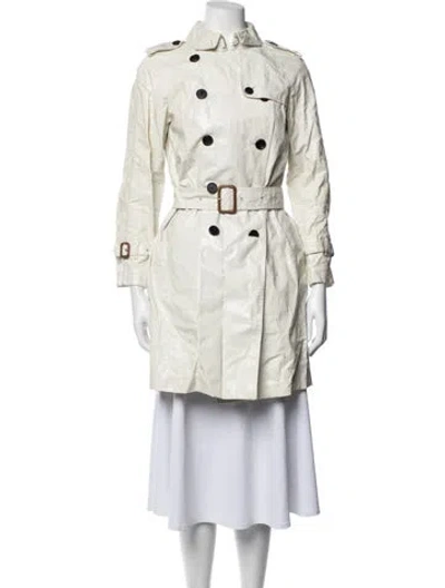 Pre-owned 3.1 Phillip Lim Linen Trench Coat In Neutrals