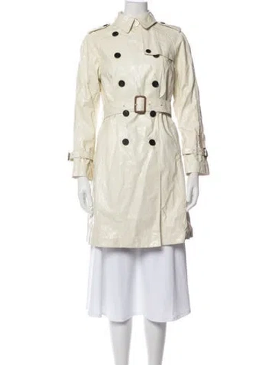 Pre-owned 3.1 Phillip Lim Linen Trench Coat In White