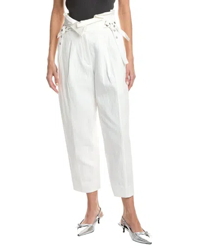 3.1 Phillip Lim Linen-blend Paperbag Pant In White
