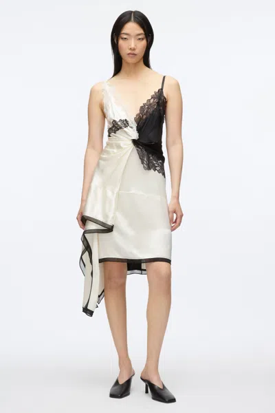 3.1 PHILLIP LIM LIQUID SATIN TWIST SLIP DRESS
